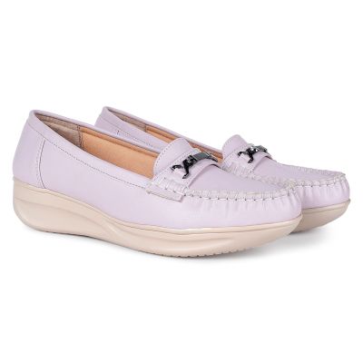 Women Leather Wedge Pumps loafers