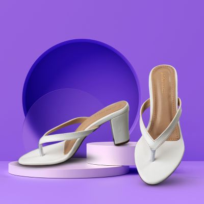 Women Solid regular ankle Block Heels