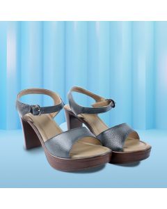 Women Leather Block Heels