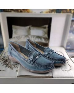 Women Leather Wedge Pumps
