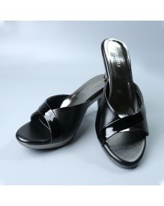 Women Metallic Chrome Heels

