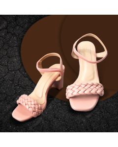 Women Block Braided Heels
