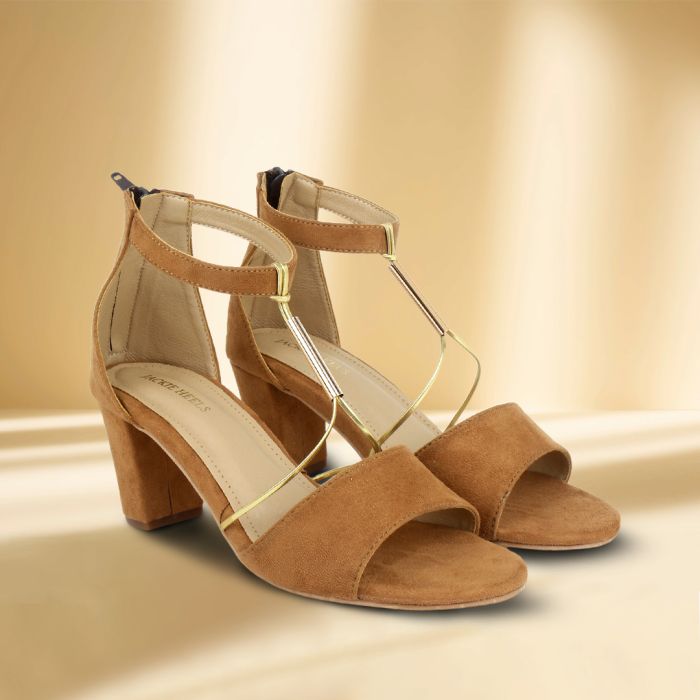 Buy Brown Heeled Sandals for Women by HI-ATTITUDE Online | Ajio.com
